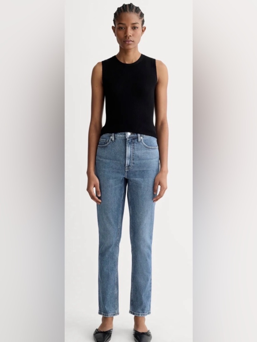Everlane Cheeky Jeans Size 25 Light Wash High Rise Straight